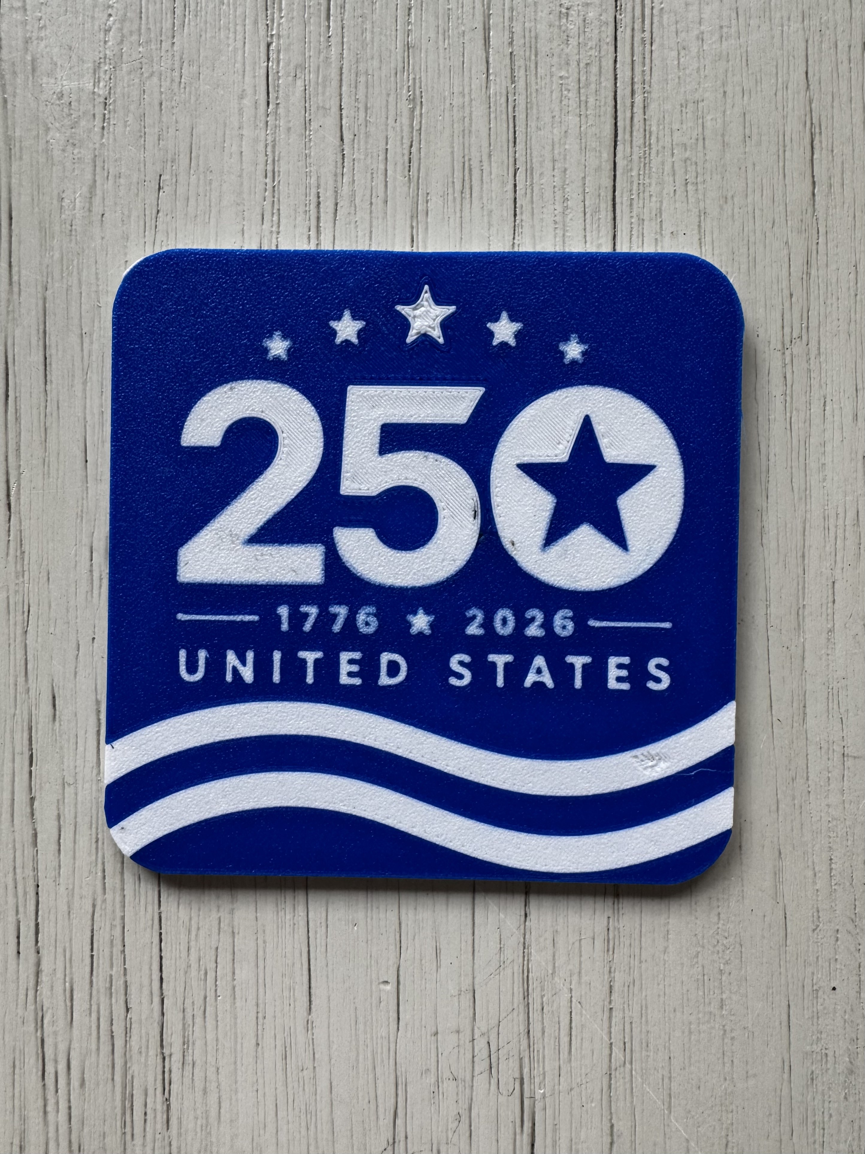 USA 250 Royal Blue Coaster